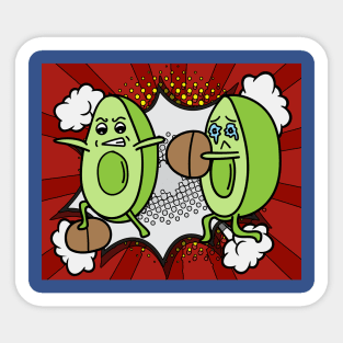 Funny Avocado Fruit Sticker